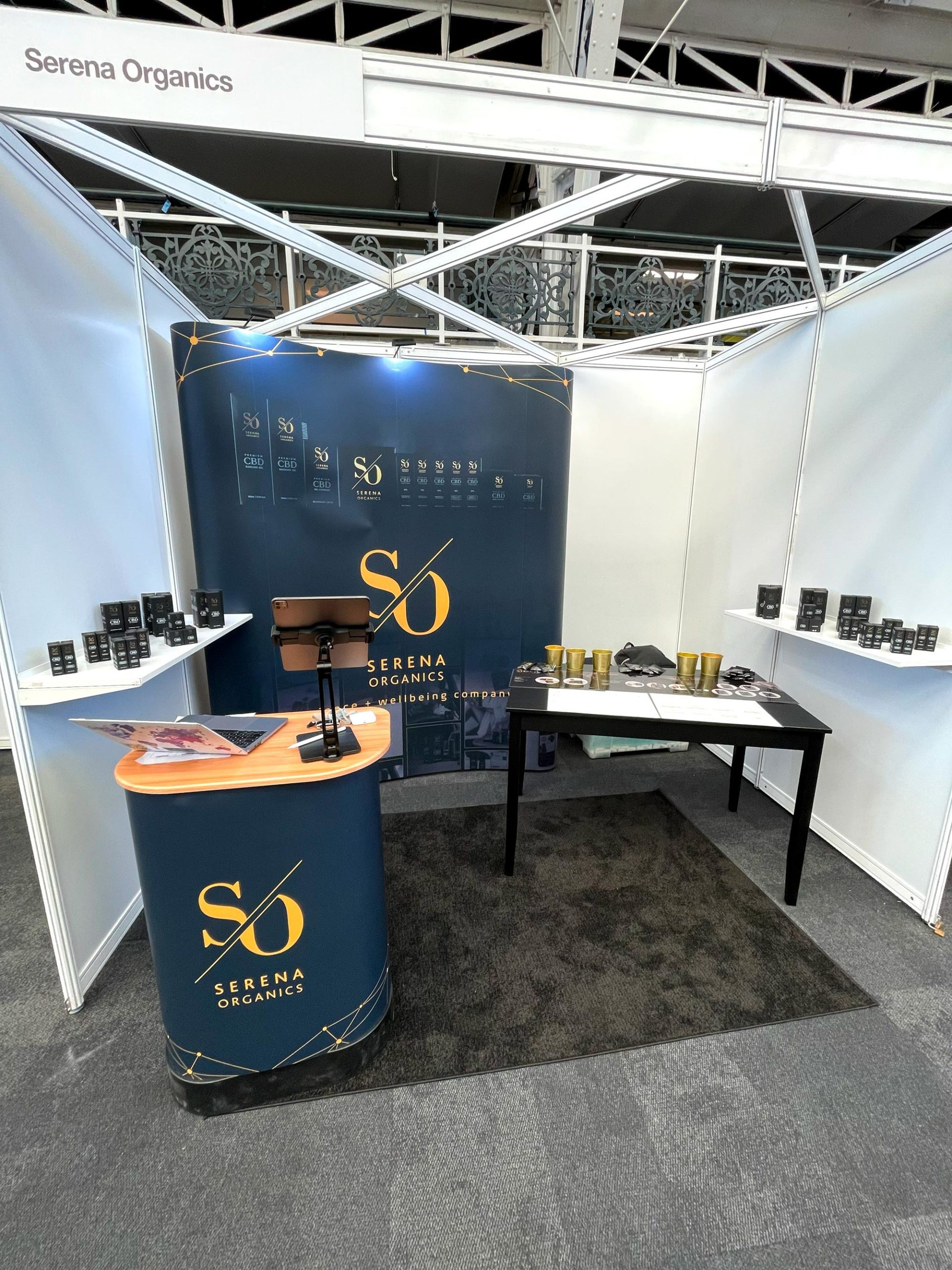 The finished exhibition stand in-situ at the first event